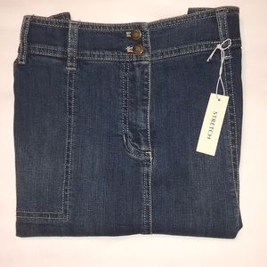 NWT Jones New York Sport Desert Wash Jean Skirt